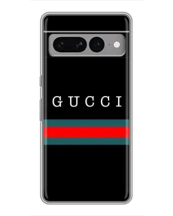 Чехол для Google Pixel 7 Pro с картинкой «Gucci — красный пояс»