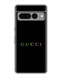 Чехол для Google Pixel 7 Pro с картинкой «Gucci — неоновый минимализм»