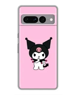 Чехол для Google Pixel 7 Pro с картинкой «Kuromi — розовая нежность»