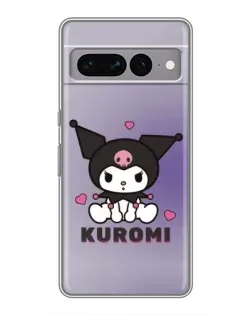 Чехол для Google Pixel 7 Pro с картинкой «Kuromi — фиолетовый арт»