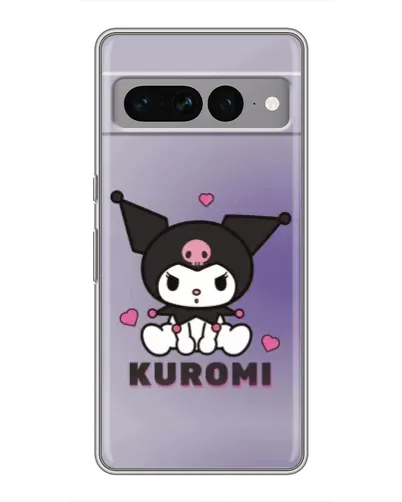 Чехол для Google Pixel 7 Pro с картинкой «Kuromi — фиолетовый арт»