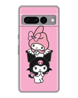 Чехол для Google Pixel 7 Pro с картинкой «My Melody и Kuromi»