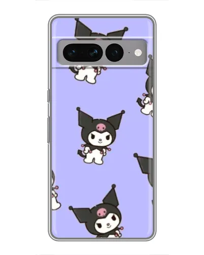 Чехол для Google Pixel 7 Pro с картинкой «Паттерн с Kuromi»