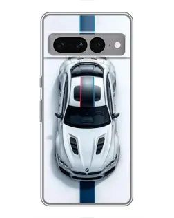 Чехол для Google Pixel 7 Pro с картинкой «Вид сверху — BMW M»