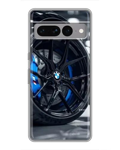 Чехол для Google Pixel 7 Pro с картинкой «Колесо BMW вблизи»