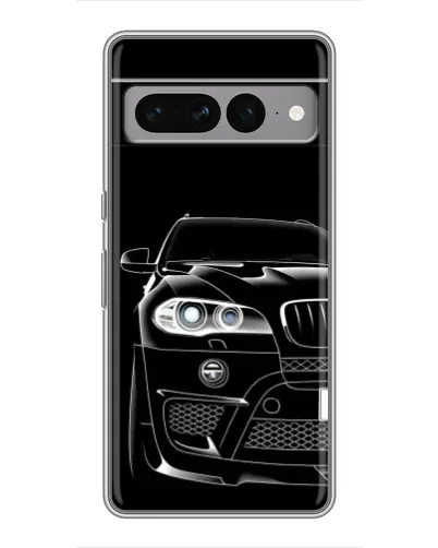 Чехол для Google Pixel 7 Pro с картинкой «Темный силуэт BMW»