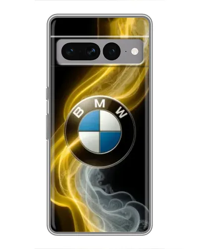 Чехол для Google Pixel 7 Pro с картинкой «Золотистый дым BMW»