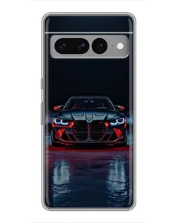 Чехол для Google Pixel 7 Pro с картинкой «BMW на мокрой дороге»