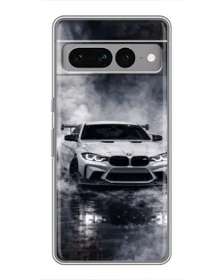 Чехол для Google Pixel 7 Pro с картинкой «BMW сквозь туман»