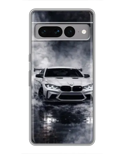 Чехол для Google Pixel 7 Pro с картинкой «BMW сквозь туман»