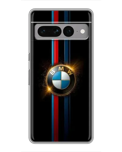 Чехол для Google Pixel 7 Pro с картинкой «BMW M-Power неон»