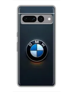 Чехол для Google Pixel 7 Pro с картинкой «Логотип BMW — минимализм»