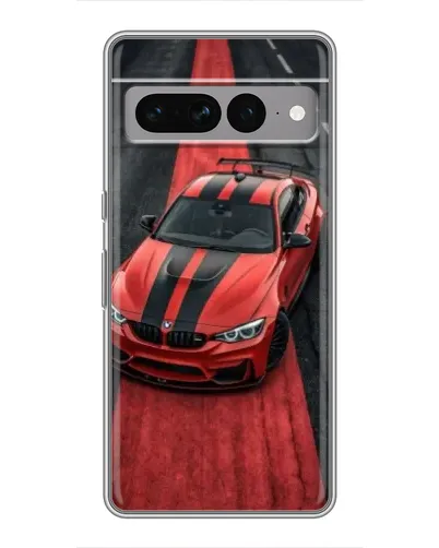 Чехол для Google Pixel 7 Pro с картинкой «BMW на красной дорожке»