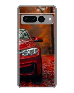 Чехол для Google Pixel 7 Pro с картинкой «Осенняя BMW M4»