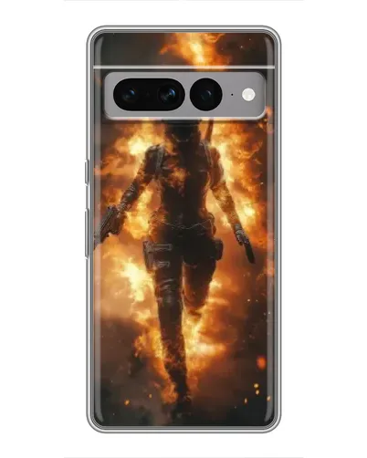 Чехол для Google Pixel 7 Pro с картинкой «BMW — скорость в дожде»