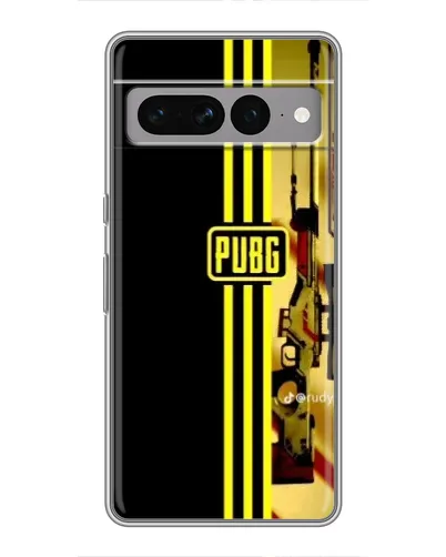 Чехол для Google Pixel 7 Pro с картинкой «PUBG — камуфляжный шлем»