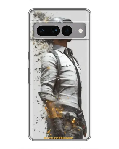 Чехол для Google Pixel 7 Pro с картинкой «PUBG — боец в пыли»