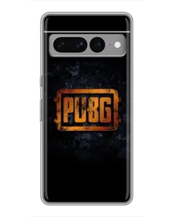 Чехол для Google Pixel 7 Pro с картинкой «PUBG — золотой логотип»