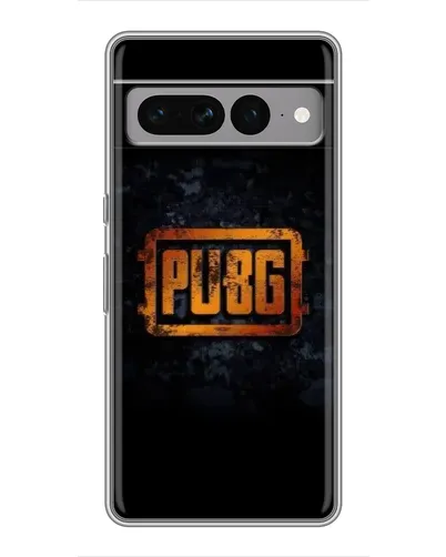 Чехол для Google Pixel 7 Pro с картинкой «PUBG — золотой логотип»