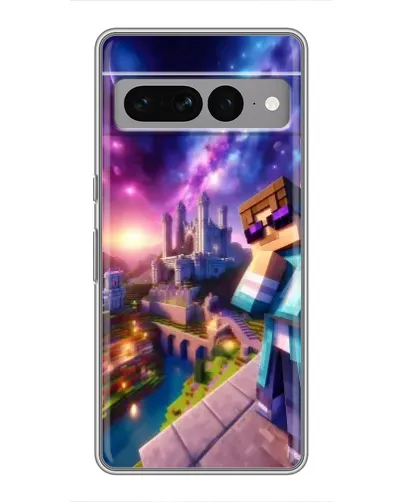 Чехол для Google Pixel 7 Pro с картинкой «Стив и космос»