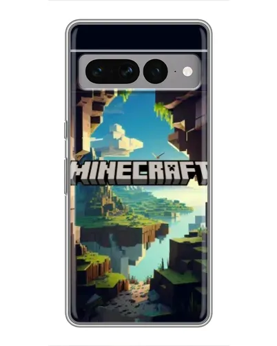 Чехол для Google Pixel 7 Pro с картинкой «Пещера Майнкрафт»