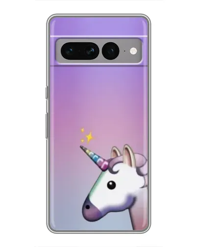 Чехол для Google Pixel 7 Pro с картинкой «Единорог градиент»