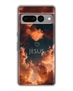 Чехол для Google Pixel 7 Pro с картинкой «Сияние Имени Jesus»