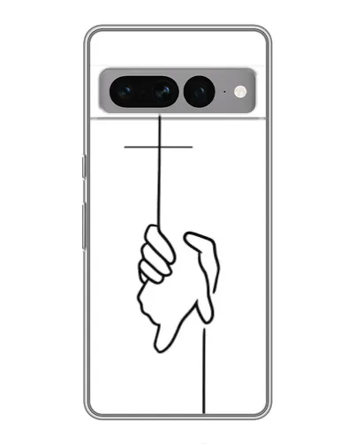 Чехол для Google Pixel 7 Pro с картинкой «Рука держит»