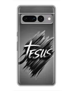 Чехол для Google Pixel 7 Pro с картинкой «Надпись Jesus Graffiti»