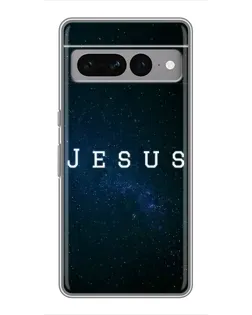 Чехол для Google Pixel 7 Pro с картинкой «Звездное небо Jesus»