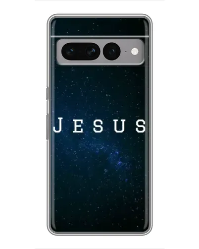 Чехол для Google Pixel 7 Pro с картинкой «Звездное небо Jesus»