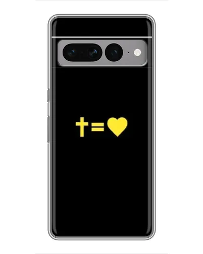 Чехол для Google Pixel 7 Pro с картинкой «Сердце и Крест»
