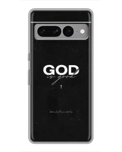Чехол для Google Pixel 7 Pro с картинкой «GOD — Бог над всем»
