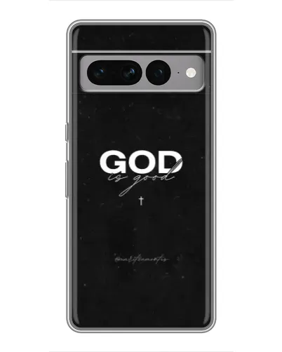 Чехол для Google Pixel 7 Pro с картинкой «GOD — Бог над всем»