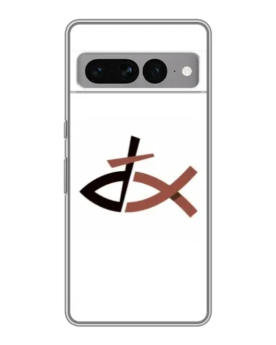 Чехол для Google Pixel 7 Pro с картинкой «Рыба и крест»