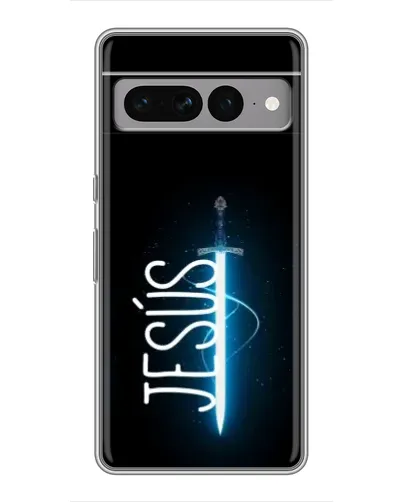 Чехол для Google Pixel 7 Pro с картинкой «Меч Духа Jesus»