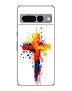 Чехол для Google Pixel 7 Pro с картинкой «Акварельный крест»