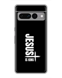 Чехол для Google Pixel 7 Pro с картинкой «Вертикаль веры Jesus»