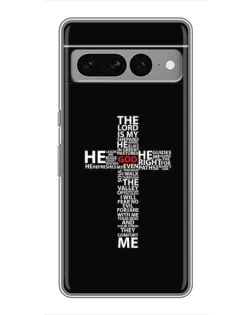Чехол для Google Pixel 7 Pro с картинкой «Текстовый крест»