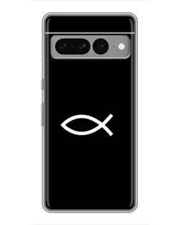 Чехол для Google Pixel 7 Pro с картинкой «Символ рыбы Jesus»