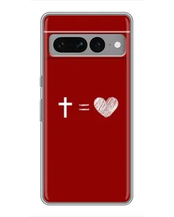 Чехол для Google Pixel 7 Pro с картинкой «Уравнение любви»