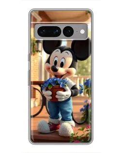 Чехол для Google Pixel 7 Pro с картинкой «Микки садовод»