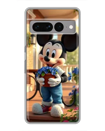 Чехол для Google Pixel 7 Pro с картинкой «Микки садовод»