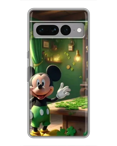 Чехол для Google Pixel 7 Pro с картинкой «Микки в мастерской»