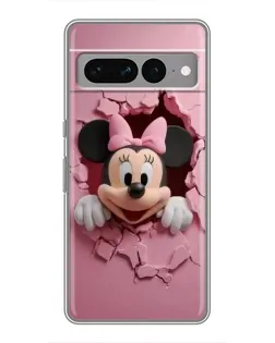 Чехол для Google Pixel 7 Pro с картинкой «Минни сквозь стену»