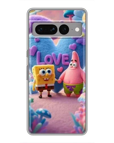 Чехол для Google Pixel 7 Pro с картинкой «Губка Боб Патрик»