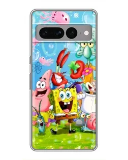 Чохол для Google Pixel 7 Pro з картинкою «Губка Боб та друзі»