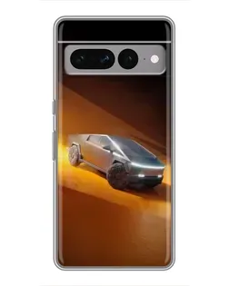 Чохол для Google Pixel 7 Pro з картинкою «Cybertruck у пустелі»