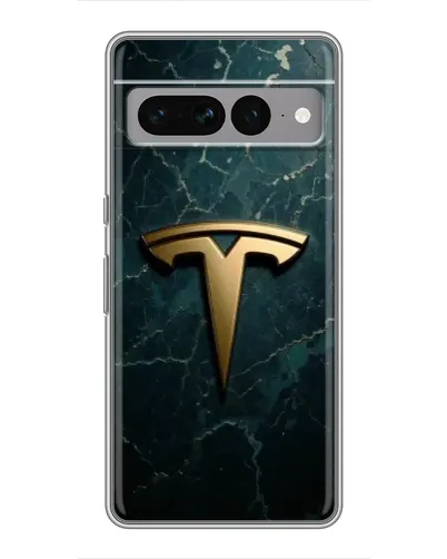 Чохол для Google Pixel 7 Pro з картинкою «Мармурова Tesla Gold»