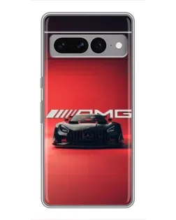Чехол для Google Pixel 7 Pro с картинкой «Mercedes AMG — красная линия»